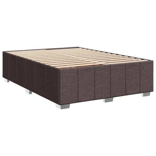Boxspring - Krevet s oprugama i madracem tamnosmeđi 140x200 cm tkanina - Tamno smeđa 140 x 200 cm Cijena