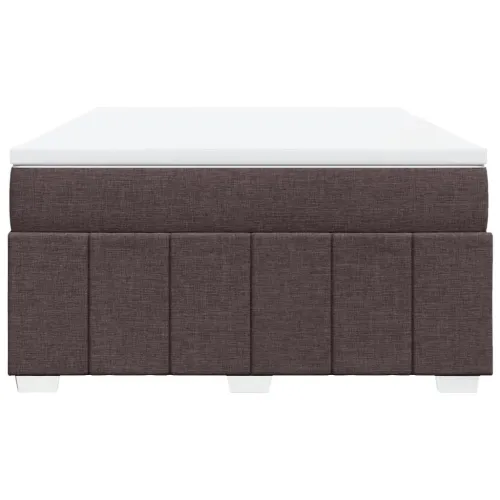 Boxspring - Krevet s oprugama i madracem tamnosmeđi 140x200 cm tkanina - Tamno smeđa 140 x 200 cm Cijena