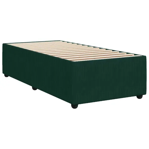 Box spring krevet s madracem tamnozeleni 90x200 cm baršunasti - Tamnozelena 90 x 200 cm Cijena