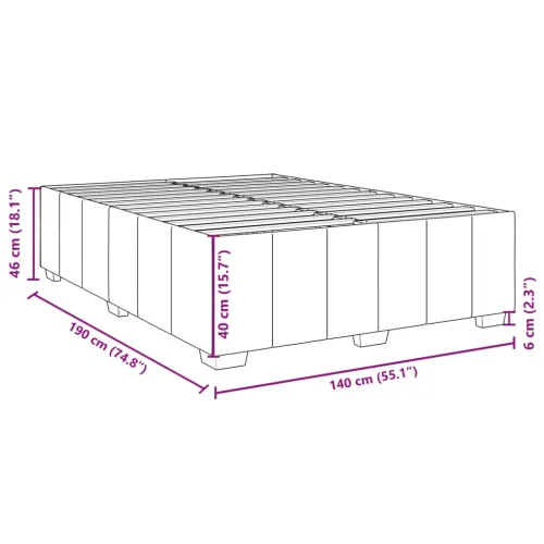 Boxspring - Krevet s oprugama i madracem tamnosivi 140x190 cm od tkanine - Tamno siva 140 x 190 cm Cijena