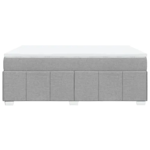 Krevet box spring s madracem svjetlosiva 160x200 cm tkanina - Svjetlosiva 160 x 200 cm Cijena