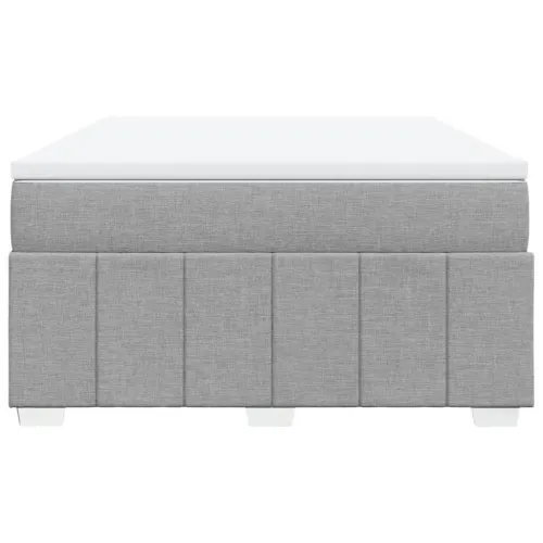 Krevet box spring s madracem svjetlosiva 160x200 cm tkanina - Svjetlosiva 160 x 200 cm Cijena