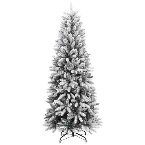 Umjetno božićno drvce s 300 LED žarulja i snijegom 180 cm - 180 cm s LED svjetlima Zelena i bijela Cijena