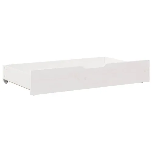 Ladice ispod kreveta 2 kom bijele 95x55x17 cm od borovine - Bijela 95 x 55 x 16 cm Cijena