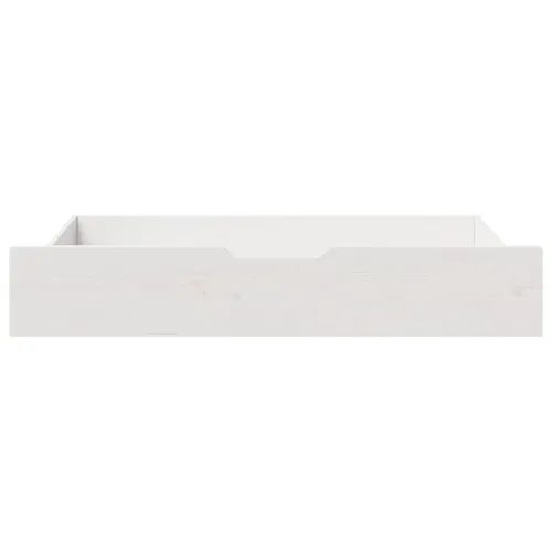Ladice ispod kreveta 2 kom bijele 95x55x17 cm od borovine - Bijela 95 x 55 x 16 cm Cijena
