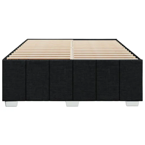 Okvir za krevet bez madraca crni 140 x 190 cm od tkanine - Crna 140 x 190 cm Cijena