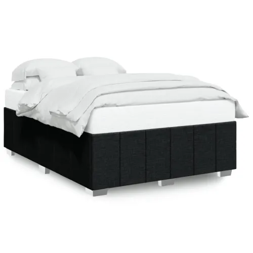 Okvir za krevet bez madraca crni 140 x 190 cm od tkanine - Crna 140 x 190 cm Cijena