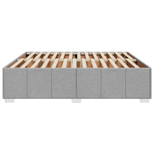 Okvir za krevet bez madraca svjetlosivi 200 x 200 cm od tkanine - Svjetlosiva 200 x 200 cm Cijena