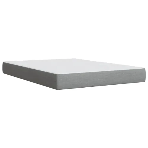 Boxspring - Krevet s oprugama i madracem svjetlosivi 140x190 cm od tkanine - Svjetlosiva 140 x 190 cm Cijena