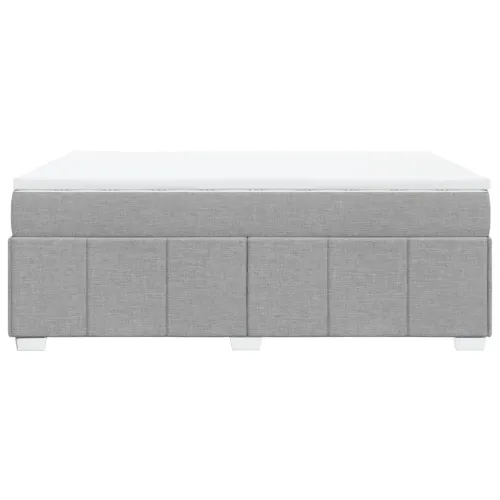 Boxspring - Krevet s oprugama i madracem svjetlosivi 140x190 cm od tkanine - Svjetlosiva 140 x 190 cm Cijena