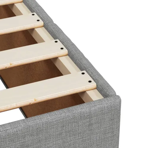 Boxspring - Krevet s oprugama i madracem svjetlosivi 140x190 cm od tkanine - Svjetlosiva 140 x 190 cm Cijena
