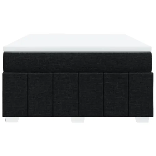 Boxspring - Krevet s oprugama i madracem crni 140 x 190 cm od tkanine - Crna 140 x 190 cm Cijena