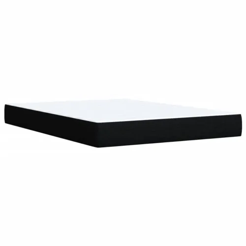 Boxspring - Krevet s oprugama i madracem crni 140 x 190 cm od tkanine - Crna 140 x 190 cm Cijena