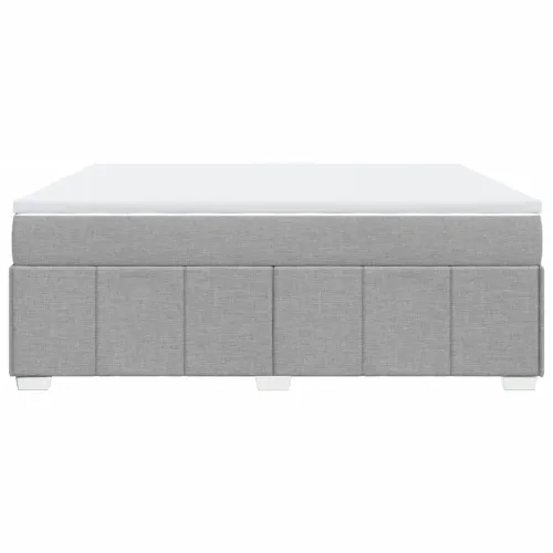 Boxspring - Krevet s oprugama i madracem svjetlosivi 180x200 cm od tkanine - Svjetlosiva 180 x 200 cm Cijena