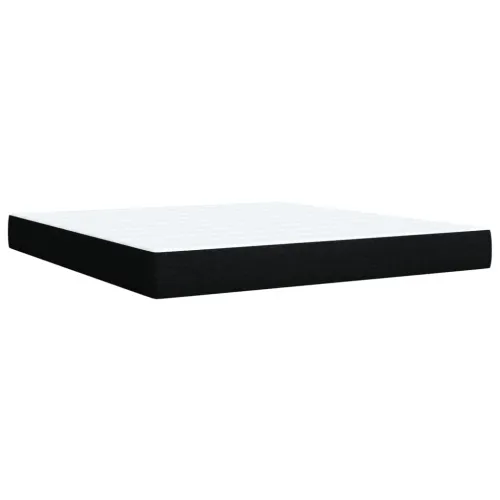 Boxspring - Krevet s oprugama i madracem crni 180x200 cm od tkanine - Crna 180 x 200 cm Cijena