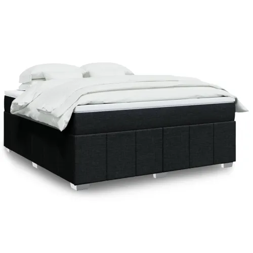 Boxspring - Krevet s oprugama i madracem crni 180x200 cm od tkanine - Crna 180 x 200 cm Cijena