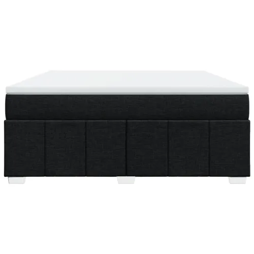 Boxspring - Krevet s oprugama i madracem crni 180x200 cm od tkanine - Crna 180 x 200 cm Cijena