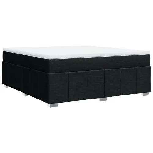 Boxspring - Krevet s oprugama i madracem crni 180x200 cm od tkanine - Crna 180 x 200 cm Cijena