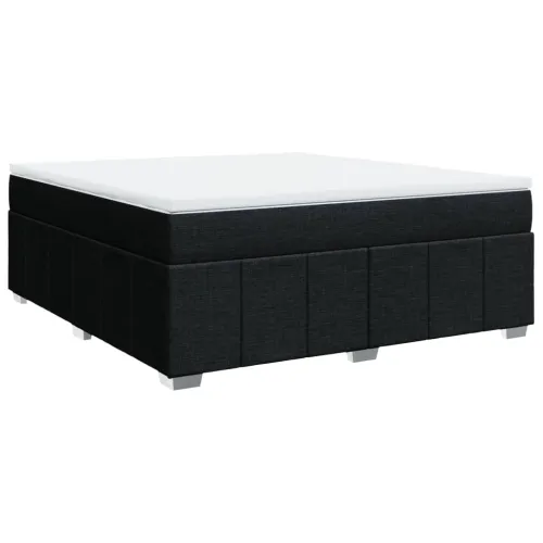 Boxspring - Krevet s oprugama i madracem crni 180x200 cm od tkanine - Crna 180 x 200 cm Cijena