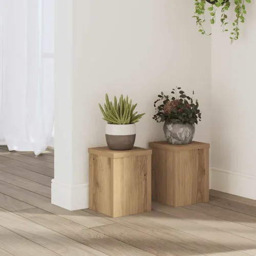 Stalci za biljke 2 kom boja hrasta 15x15x20 cm drveni - Boja hrasta 15 x 15 x 20 cm Cijena