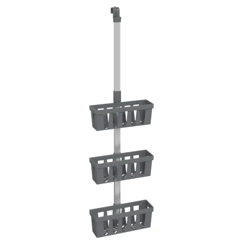 Polica za vješanje za tuš 30 x 15 x (67 - 105) cm aluminijska Cijena