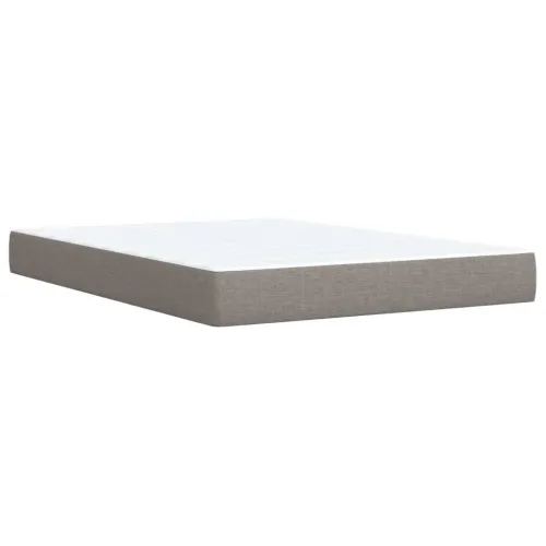 Boxspring - Krevet s oprugama i madracem smeđesivi 140 x 190 cm od tkanine - Sivo-smeđa 140 x 190 cm Cijena