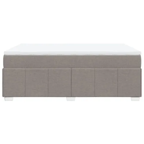 Boxspring - Krevet s oprugama i madracem smeđesivi 140x200 cm tkanina - Sivo-smeđa 140 x 200 cm Cijena