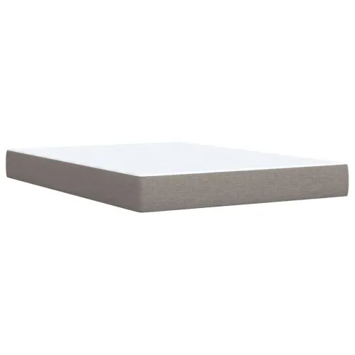 Boxspring - Krevet s oprugama i madracem smeđesivi 140x200 cm tkanina - Sivo-smeđa 140 x 200 cm Cijena