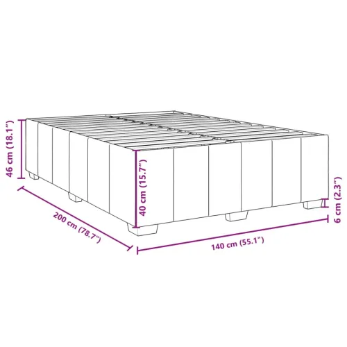 Boxspring - Krevet s oprugama i madracem plavi 140x200 cm od tkanine - Plava 140 x 200 cm Cijena