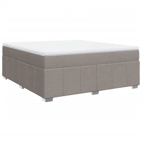 Boxspring - Krevet s oprugama i madracem smeđesivi 180x200 cm tkanina - Sivo-smeđa 180 x 200 cm Cijena
