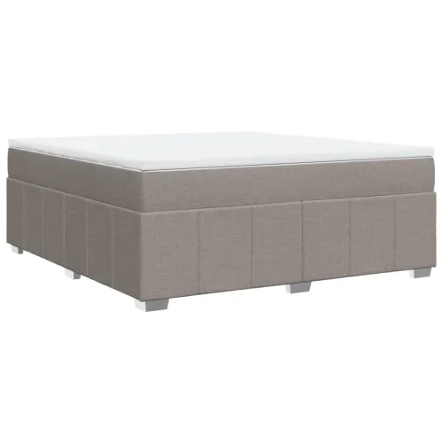 Boxspring - Krevet s oprugama i madracem smeđesivi 180x200 cm tkanina - Sivo-smeđa 180 x 200 cm Cijena