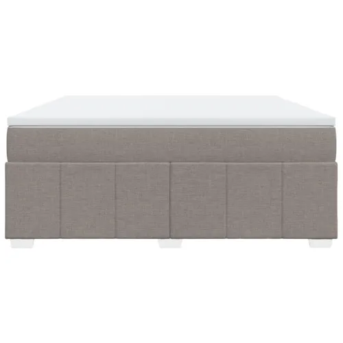 Boxspring - Krevet s oprugama i madracem smeđesivi 180x200 cm tkanina - Sivo-smeđa 180 x 200 cm Cijena