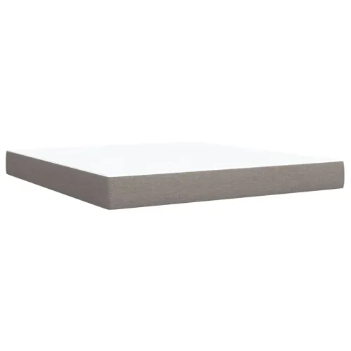 Boxspring - Krevet s oprugama i madracem smeđesivi 180x200 cm tkanina - Sivo-smeđa 180 x 200 cm Cijena