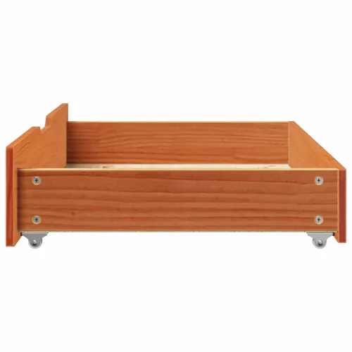 Ladice ispod kreveta 2 kom voštano smeđe 80x55x17cm od borovine - Voštano smeđa 80 x 55 x 16 cm Cijena