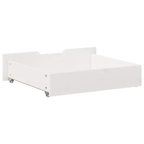 Ladice ispod kreveta 2 kom bijele 75x55x17 cm od borovine - Bijela 75 x 55 x 16 cm Cijena