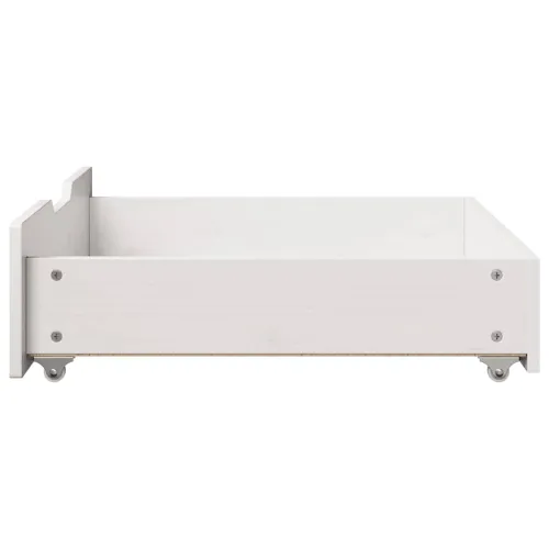 Ladice ispod kreveta 2 kom bijele 75x55x17 cm od borovine - Bijela 75 x 55 x 16 cm Cijena