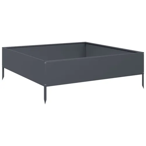Povišena gredica - Vrtna gredica antracit 100x100x33,5 cm od čelika - Čelik/antracit 100 x 100 x 33.5 cm Cijena