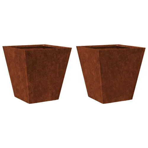 Vrtne sadilice 2 kom 30x30x30 mPohabani čelik - Otporni čelik / smeđa 30 x 30 x 30 cm 2 Cijena