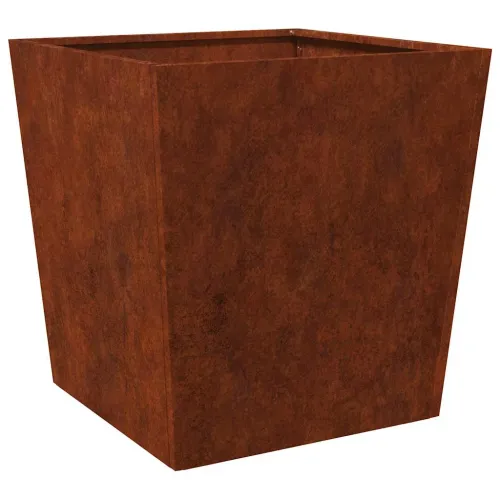 Vrtne sadilice 2 kom 50 x 50 x 50 cm Pohabani čelik - Otporni čelik / smeđa 50 x 50 x 50 cm 2 Cijena