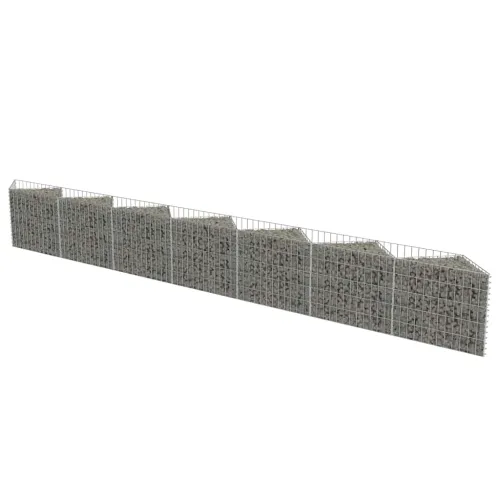 Gabionski zid od pocinčanog čelika 450 x 30 x 50 cm - 450 x 30 x 50 cm Cijena