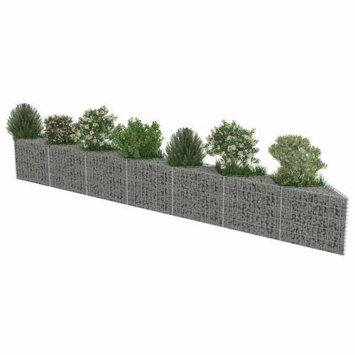 Gabionski zid od pocinčanog čelika 450 x 30 x 50 cm - 450 x 30 x 50 cm Cijena