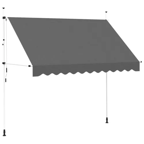 Tenda na ručno uvlačenje 300 cm antracit - Antracit 1 bijeli okvir 300 cm Cijena