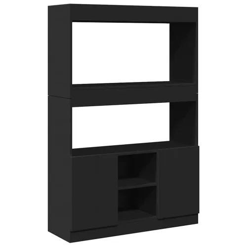 Visoka komoda crna 92 x 33 x 140 cm od konstruiranog drva - Crna 1 140 cm 92 cm Cijena