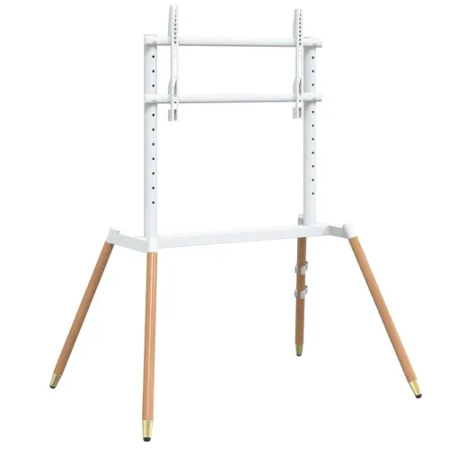 TV stalak za zaslon od 37-86 inča maks. VESA 400 x 600 mm 60 kg - Bijelo i prirodno svijetlo drvo 1 s 4 noge Bijelo i prirodno d Cijena
