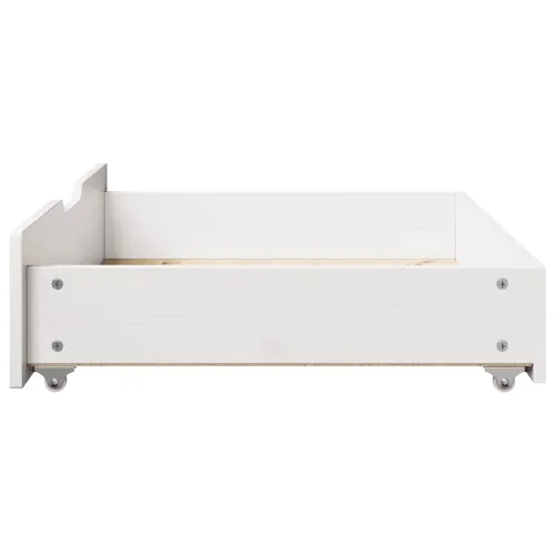 Ladice ispod kreveta 2 kom bijele 80x55x17 cm od borovine - Bijela 80 x 55 x 16 cm Cijena