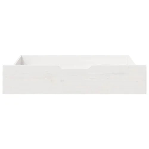 Ladice ispod kreveta 2 kom bijele 80x55x17 cm od borovine - Bijela 80 x 55 x 16 cm Cijena
