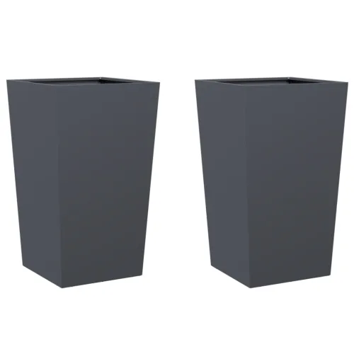 Vrtne sadilice 2 kom antracit 45x45x75 cm čelične - Čelik/antracit 45 x 45 x 75 cm 2 Cijena