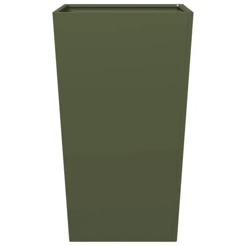 Vrtne sadilice 2 kom maslinastozelene 45x45x75 cm čelične - Čelik/zelena 45 x 45 x 75 cm 2 Cijena