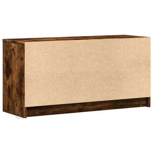 TV ormarić s LED svjetlima boja hrasta 100x34x50 cm drveni - Dimljeni hrast 1 100 cm Dimljeni hrast Cijena