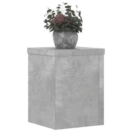Stalci za biljke 2 kom siva boja betona 15 x 15 x 20 cm drveni - Betonska siva 15 x 15 x 20 cm Cijena